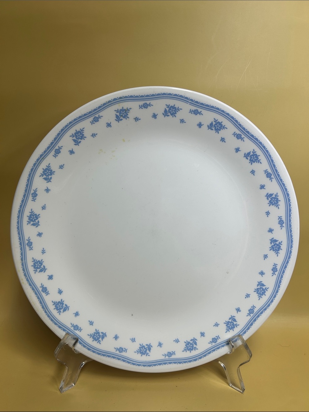 Corelle Morning Blue Floral Dinnerware set of 1 pcs Milk Glass Corning